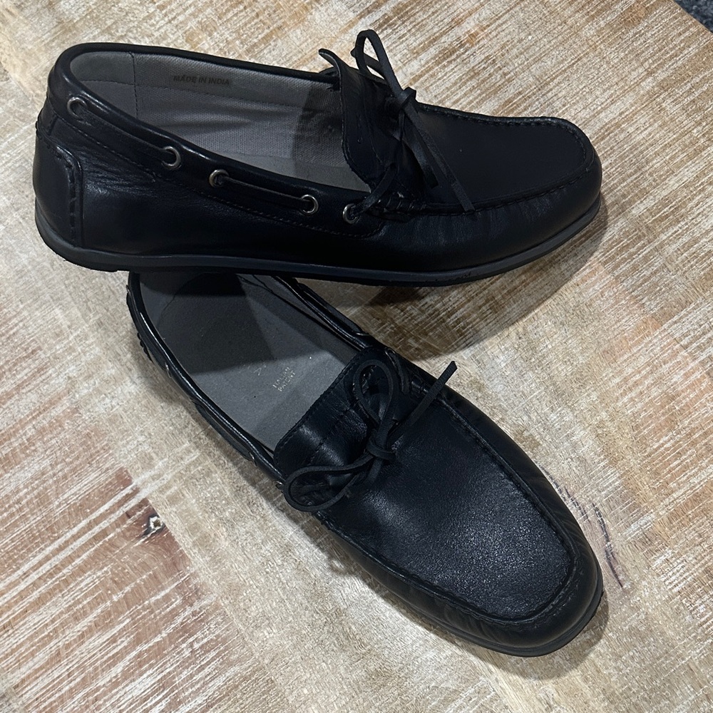 Geox Men's Elegant Black Slip-On Loafers